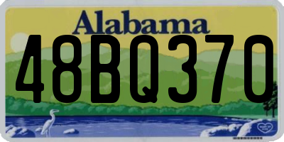 AL license plate 48BQ370