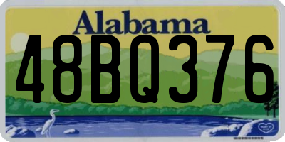 AL license plate 48BQ376