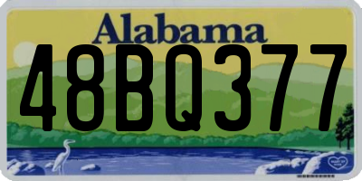 AL license plate 48BQ377