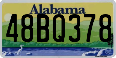 AL license plate 48BQ378