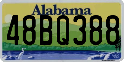 AL license plate 48BQ388
