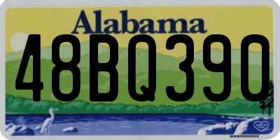 AL license plate 48BQ390