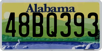 AL license plate 48BQ393