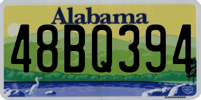AL license plate 48BQ394