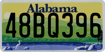 AL license plate 48BQ396