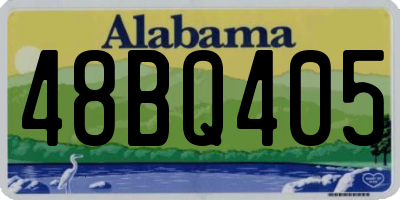AL license plate 48BQ405