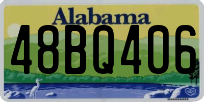 AL license plate 48BQ406