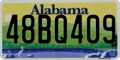 AL license plate 48BQ409