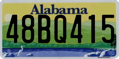 AL license plate 48BQ415