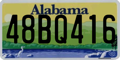 AL license plate 48BQ416