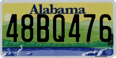 AL license plate 48BQ476