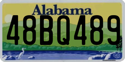 AL license plate 48BQ489