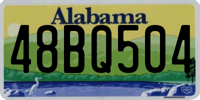 AL license plate 48BQ504
