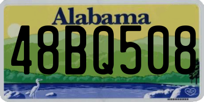 AL license plate 48BQ508