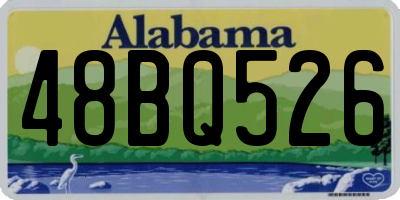 AL license plate 48BQ526