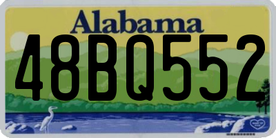 AL license plate 48BQ552