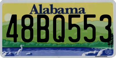 AL license plate 48BQ553