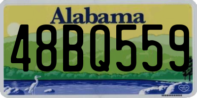 AL license plate 48BQ559