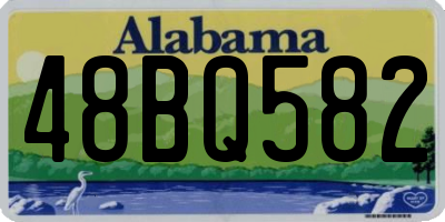 AL license plate 48BQ582