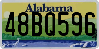 AL license plate 48BQ596