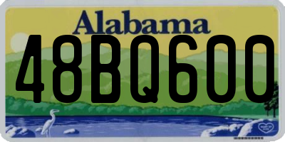 AL license plate 48BQ600