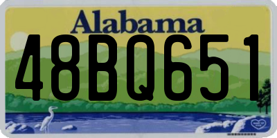 AL license plate 48BQ651