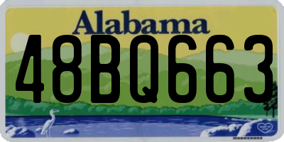AL license plate 48BQ663
