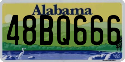 AL license plate 48BQ666