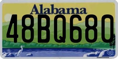 AL license plate 48BQ680