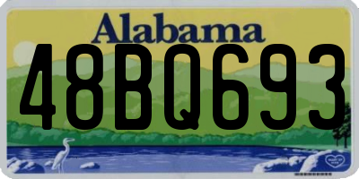 AL license plate 48BQ693