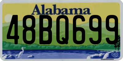 AL license plate 48BQ699