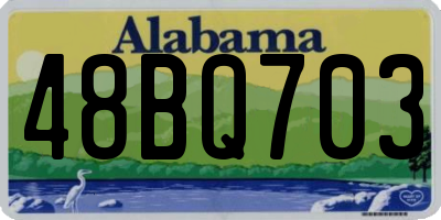 AL license plate 48BQ703