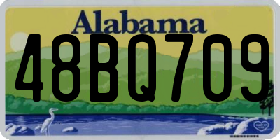 AL license plate 48BQ709