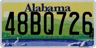 AL license plate 48BQ726