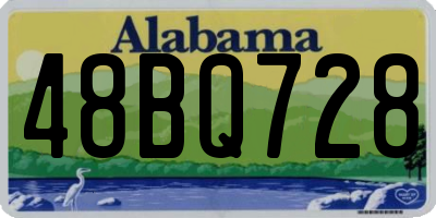 AL license plate 48BQ728