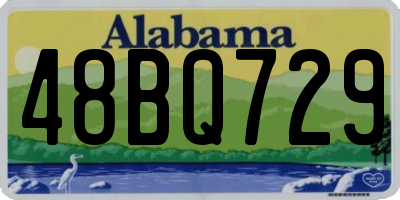 AL license plate 48BQ729