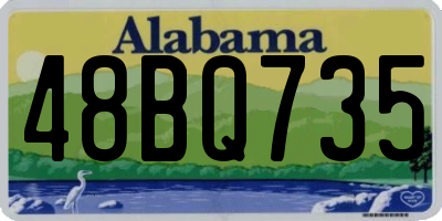 AL license plate 48BQ735