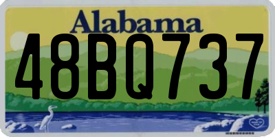 AL license plate 48BQ737
