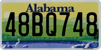 AL license plate 48BQ748