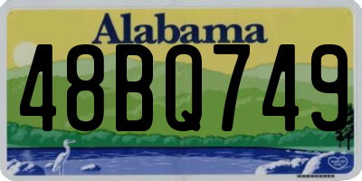 AL license plate 48BQ749