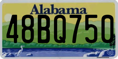 AL license plate 48BQ750