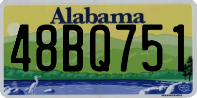AL license plate 48BQ751