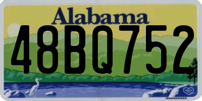 AL license plate 48BQ752