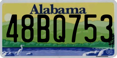 AL license plate 48BQ753