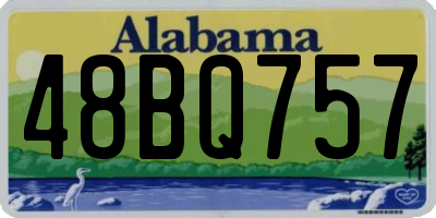 AL license plate 48BQ757