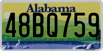 AL license plate 48BQ759