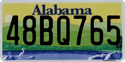 AL license plate 48BQ765
