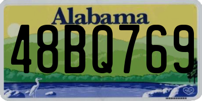 AL license plate 48BQ769