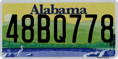 AL license plate 48BQ778