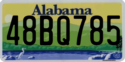 AL license plate 48BQ785
